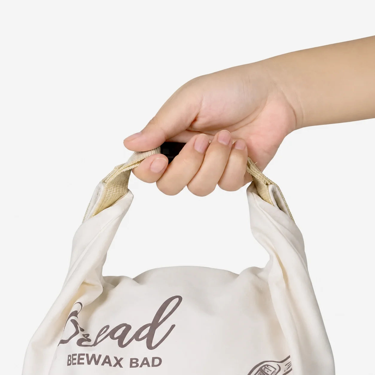 Sac à pain en cire d'abeille écologique – 100 % coton