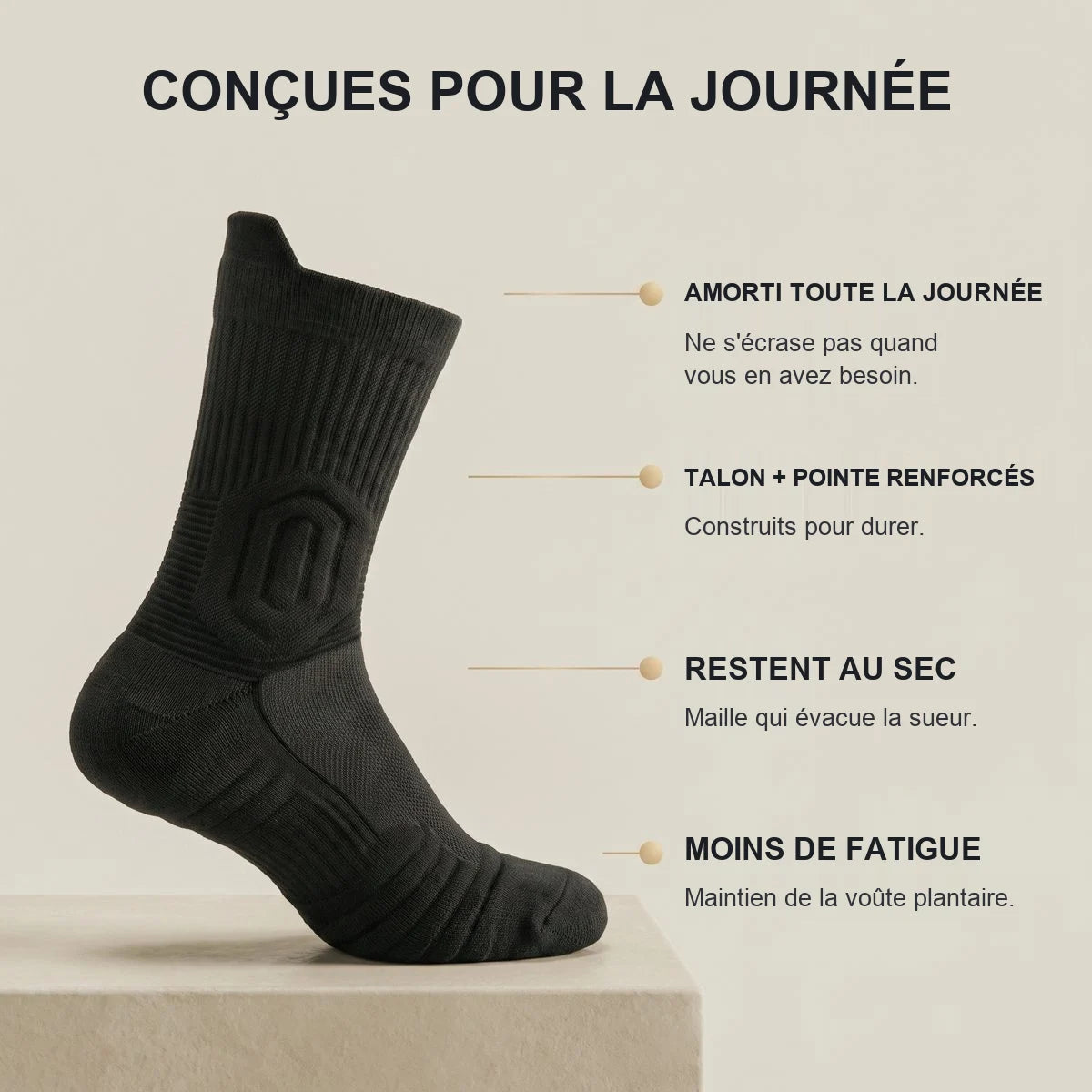 Benefices de la chaussette Talio Work PRO