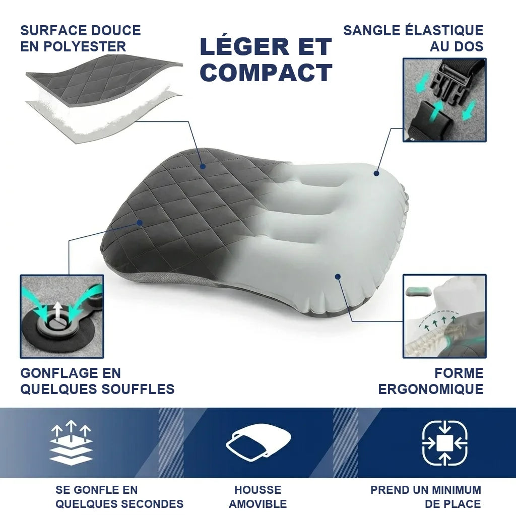 Caracteristiques : surface douce, sangle, forme ergonomique