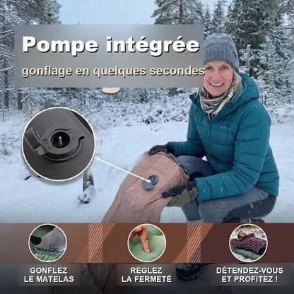 Pompe integree, gonflage en quelques secondes