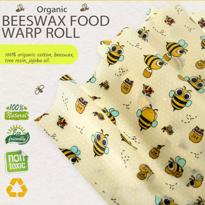 Emballage alimentaire Beeswax – Réutilisable (lot de 3)