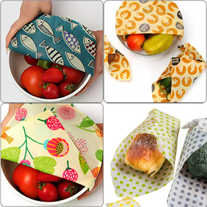 Emballage alimentaire Beeswax – Réutilisable (lot de 3)
