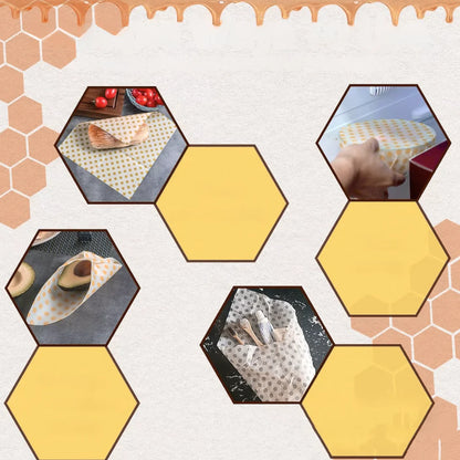 Emballage alimentaire Beeswax – Réutilisable (lot de 3)