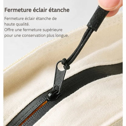 Sac à pain en cire d'abeille écologique – 100 % coton