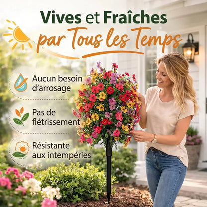 Fleurs artificielles d’extérieur